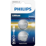 Батарейка PHILIPS Lithium CR2032 2шт/уп (CR2032P2/01B)