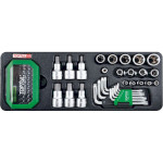 Набор инструментов автомобильный TOPTUL Star Socket, Key Wrench & Bit Set 65пр (GAAT6502)