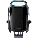 Автотримач з бездротовою зарядкою BASEUS Milky Way Electric Bracket Wireless Charger Black (WXHW02-01)