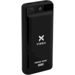 Повербанк VINGA 20000 QC3.0 Display Soft Touch 20000mAh Black (VPB2QLSBK)