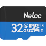 Карта пам'яті NETAC microSDHC P500 Standard 32GB UHS-I Class 10 + SD-adapter (NT02P500STN-032G-R)