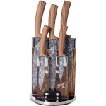 Набор кухонных ножей на подставке BERLINGER HAUS Forest Line 6пр (BH-2160)