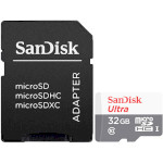 Карта пам'яті SANDISK microSDHC Ultra for Android 32GB Class 10 + SD-adapter (SDSQUNR-032G-GN3MA)