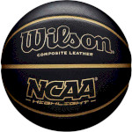 Мяч баскетбольный WILSON NCAA Highlight Black/Gold Size 7 (WTB067519XB07)