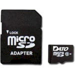 Карта пам'яті DATO microSDXC 64GB Class 10 + SD-adapter (DTTF064GUIC10)