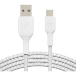 Кабель BELKIN Boost Up Charge Braided USB-A to USB-C 2м White (CAB002BT2MWH)