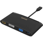 Порт-репликатор STLAB USB 3.1 Type-C to HDMI 4K, DVI, VGA, 2xUSB3.0, RJ45, USB Type-C, PD, SD/MicroSD (U-2200)
