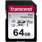 Карта пам'яті TRANSCEND SDXC 330S 64GB UHS-I U3 V30 A2 Class 10 (TS64GSDC330S)