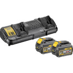 Зарядное устройство 2-слотовое DeWALT XR FlexVolt 10.8/54V 4A + 2 АКБ DCB546 18/54V 6.0/2.0Ah (DCB132T2)