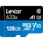 Карта пам'яті LEXAR microSDXC High Performance 633x 128GB UHS-I U3 V30 A1 Class 10 + SD-adapter (LSDMI128BB633A)