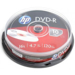 DVD-R HP 4.7GB 16x 10pcs/spindle (69315/DME00026-3)