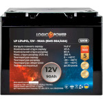 Акумуляторна батарея LOGICPOWER LiFePO4 12V - 90Ah (12В, 90Агод, BMS 80A/40A) (LP12938)