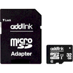 Карта пам'яті ADDLINK microSDHC Premium 32GB UHS-I Class 10 + SD-adapter (AD32GBMSH310A)
