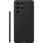 Чехол SAMSUNG Silicone Cover with S Pen для Galaxy S21 Ultra Black (EF-PG99PTBEGRU)