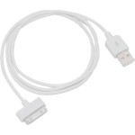 Кабель POWERPLANT USB2.0 AM/Apple 30-pin White 1м (DV00DV4045)