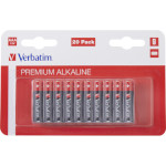 Батарейка VERBATIM Premium Alkaline AAA 20шт/уп (49876)