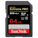 Карта памяти SANDISK SDXC Extreme Pro 64GB UHS-II U3 V90 Class 10 (SDSDXDK-064G-GN4IN)