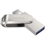 Флэшка SANDISK Ultra Dual Luxe 128GB USB+Type-C3.2 Silver (SDDDC4-128G-G46)