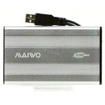 Карман внешний MAIWO K2501A-U2S 2.5" SATA to USB 2.0 Silver (K2501A-U2S SILVER)