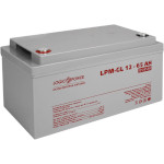 Аккумуляторная батарея LOGICPOWER LPM-GL 12 - 65 AH (12В, 65Ач) (LP3869)