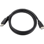 Кабель ATCOM 8K/4K (DP->HDMI) DisplayPort - HDMI 1.8м Black (20120)