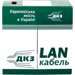 Кабель мережевий ДКЗ UTP Cat.5e КВП 4x2x0.51 CU White 305м (5505)