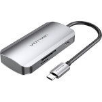 Порт-реплікатор VENTION 6-in-1 USB-C to USB3.0x3/SD/TF/PD (TNHHB)