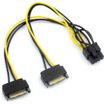 Кабель питания для видеокарты VOLTRONIC 2 x SATA (F) to PCIe 8-pin (13527)
