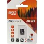 Карта памяти MIBRAND microSDHC 4GB Class 6 (MICDC6/4GB)