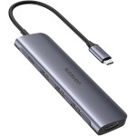 Порт-репликатор UGREEN CM136 5-in-1 USB-C Hub with 4K HDMI Space Gray (50209)