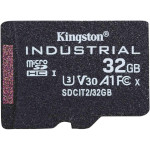 Карта пам'яті KINGSTON microSDHC Industrial 32GB UHS-I U3 V30 A1 Class 10 (SDCIT2/32GBSP)