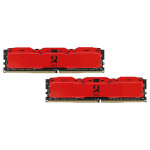 Модуль пам'яті GOODRAM IRDM X Red DDR4 3200MHz 16GB Kit 2x8GB (IR-XR3200D464L16SA/16GDC)