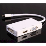 Адаптер VOLTRONIC Mini DisplayPort - DVI/VGA/HDMI White (YT-C-MNDP(M)/HDMI/VGA/DVI/09104)