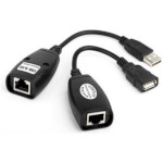 Подовжувач USB по кручений парі MERLION YT-EC USB-RJ-45/M+RJ-45
