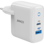 Зарядний пристрій ANKER PowerPort PD+ 2 20W White (A2636G21)
