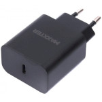 Зарядний пристрій MAXXTER 1xUSB-C, PD3.0, 25W Black w/Type-C to Type-C cable (WC-PD25W-CTC-01)