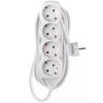 Подовжувач EMOS P0425 White, 4 розетки, 5м