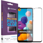 Защитное стекло MAKE Full Cover Full Glue для Galaxy A22 (MGF-SA22)