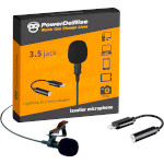 Микрофон-петличка POWERDEWISE Lavalier Lapel Microphone with Lightning Adapter