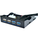 USB хаб в панель 3.5" VOLTRONIC YT-CC-2xUSB3.0+2xUSB2.0