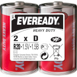Батарейка EVEREADY Heavy Duty D 2шт/уп