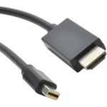 Кабель VOLTRONIC Mini DisplayPort - HDMI 3м Black (YT-MNDP(M)/HDMI(M)-3M)
