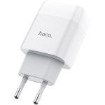 Зарядное устройство HOCO C73A Glorious 2xUSB, 2.4A White (6931474712912)