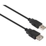 Кабель-подовжувач VINGA USB 2.0 AM/AF 1.8м Black (VCPUSBAMAF1.8BK)