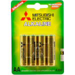 Батарейка MITSUBISHI ELECTRIC Alkaline AA 4шт/уп (MS/LR6/4BP)