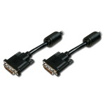 Кабель DIGITUS DVI 2м Black (AK-320101-020-S)