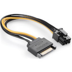 Кабель живлення для відеокарти SATA(F) to PCIe 6-pin(M) (S0512)