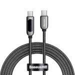 Кабель BASEUS Display Fast Charging Data Cable Type-C to Type-C 100W 2м Black (CATSK-C01)