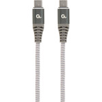 Кабель CABLEXPERT Premium USB 2.0 Type-C/Type-C PD 100W 1.5м Gray (CC-USB2B-CMCM100-1.5M)