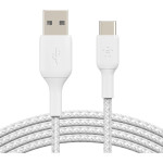 Кабель BELKIN Boost Up Charge Braided USB-A to USB-C 1м White (CAB002BT1MWH)